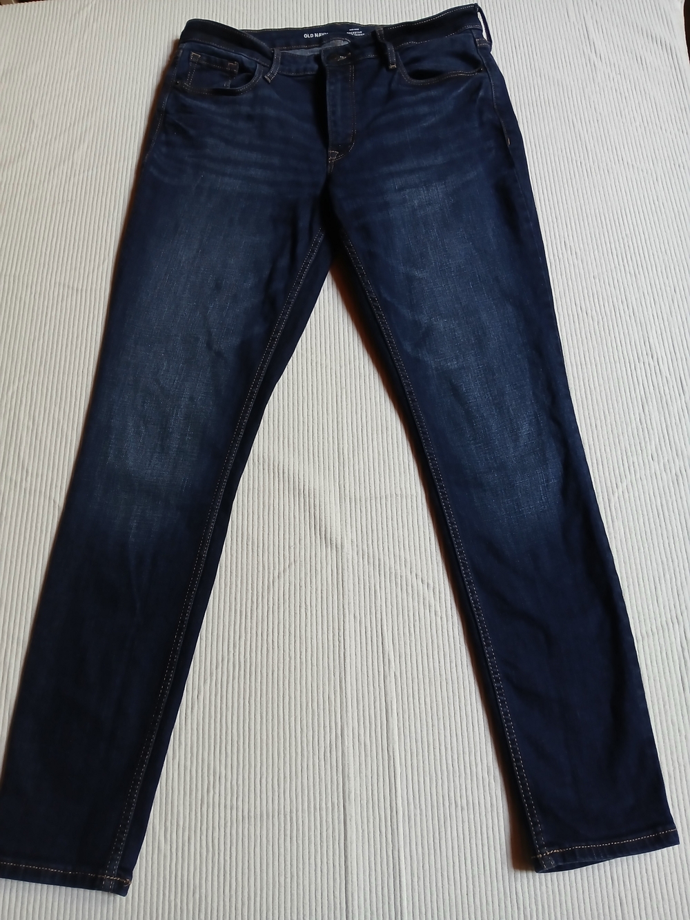 Old Navy Rockstar Women's Super Skinny Rockstar Jegging size 10, Dark Blue Rinse